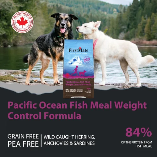 Vista 4 de FirstMate Pet Foods Alimento seco para perros – Ingrediente limitado Fórmula para el control de peso de la harina de pescado del océano Pacífico