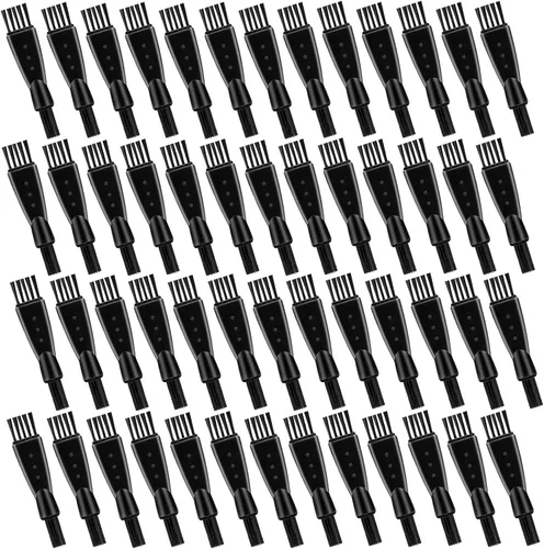 Vista 8 de 24 piezas de afeitadoras eléctricas para hombre, cepillo de limpieza de doble cara, cepillo limpiador de cepillo de pelo, herramienta pequeña