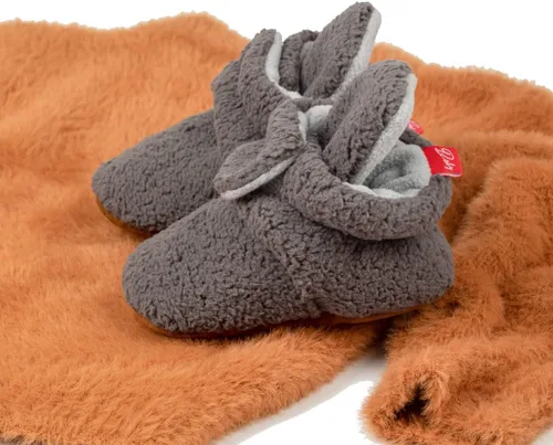 Vista 3 de Sawimlgy - Botines de algodón antideslizantes para recién nacido, con agarre, para cuna o para el invierno