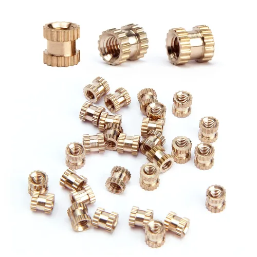 Vista 61 de Tuercas moleteadas de rosca hembra M2x3mm OD Tuercas de inserción roscadas de latón Tuercas de incrustación hidráulicas soldadas juntas Kit surtido