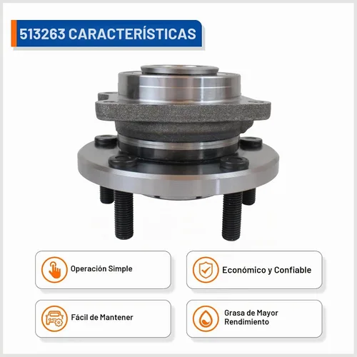 Vista 7 de MACEL 513263 Conjunto de cubo de cojinete de rueda delantera compatible con Chrysler 200 2011-2014, Sebring 2007-2010, Dodge Avenger 2008-2014