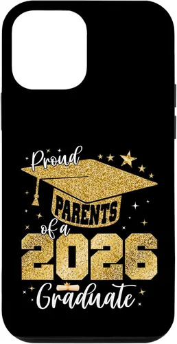 Vista 16 de Proud Parents of a Class of 2026 Graduate Senior Graduation Case for iPhone 16