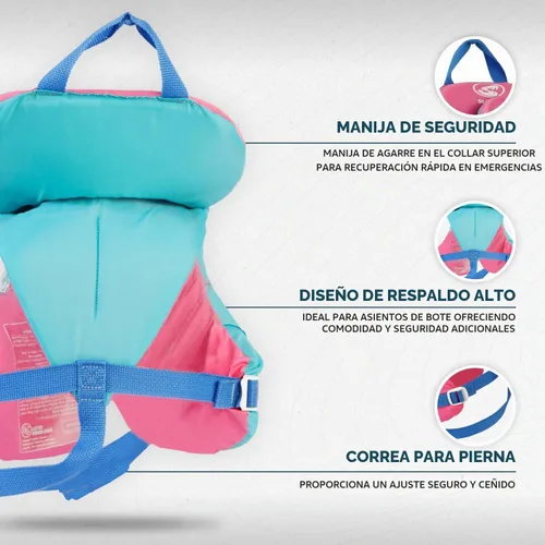 Vista 3 de [Usado] Stohlquist Infant Life Jacket, US Coast Guard Approved, Type II Life Vest (20-30 lbs) for Babies and Toddlers, Support Collar with Grab