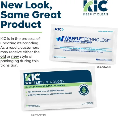 Vista 5 de KICTeam - Tarjetas de limpieza Waffletechnology para lectores de cheques MICR (15 tarjetas), presaturadas con solución de secado rápido, fabricadas