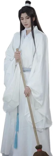 Vista 3 de Xie Lian disfraz de cosplay antiguo chino Hanfu bata Tian guan ci fu disfraces de cosplay para hombres y mujeres en Halloween