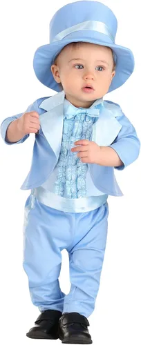 Vista 3 de Disfraz de traje azul polvo infantil