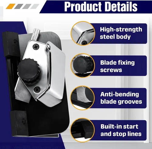 Vista 3 de Handheld 45 Degree Steel Bevel Mat Cutter with Auto-Springback Safety
