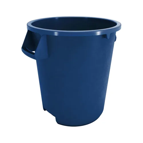 Vista 7 de SPARTA Bronco - Contenedor de basura redondo para desechos, 10 galones, color negro, paquete de 6