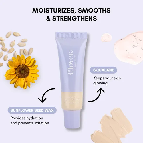 Vista 6 de Clover Skin Is In Serum Foundation Suero facial hidratante, base ligera, libre de crueldad animal y vegano, con escualano y cera de semillas de 10