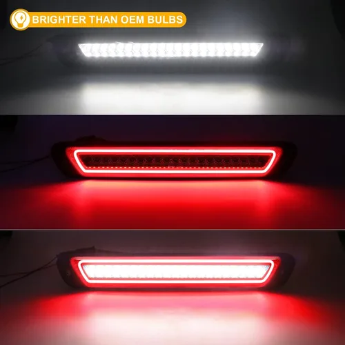 Vista 2 de R&F Auto Luz de freno LED de montaje alto de reemplazo para camionetas Colorado/Canyon (2004-2012) Luces de techo de carga Luz de freno trasera