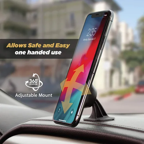 Vista 4 de Scosche MMD-RPSP1 MagicMount Select Soporte Magnético para Teléfono de Coche - Soporte magnético fuerte para iPhone y Android, soporte magnético