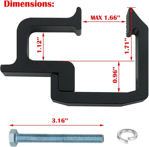 Vista 3 de Abrazadera de montaje Tonneau cubierta abrazaderas de cubierta Camper Camper caja Camper Clip para Chevy Silverado Sierra 1500 2500 3500 para Dodge