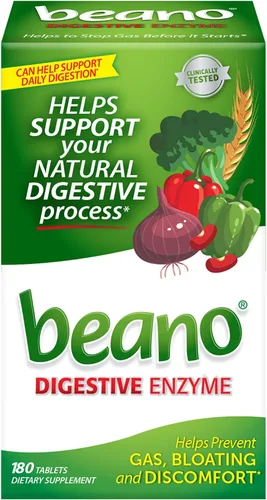 Vista 10 de Beano Suplemento dietético de enzimas alimenticias, 30 tabletas (paquete de 1)