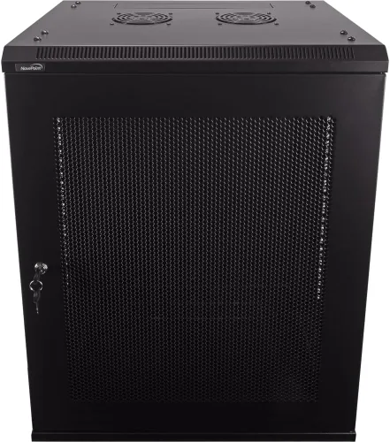 Vista 7 de NavePoint Gabinete para rack de servidores 9U – 17.7' de profundidad, gabinete de red para montaje en pared con puerta perforada de bloqueo