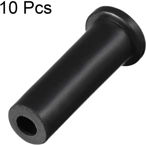 Vista 2 de uxcell 10pcs 0.394-0.236 in PVC Strain Relief Cord Boot Protector 1.535 in para Herramienta Eléctrica Negro