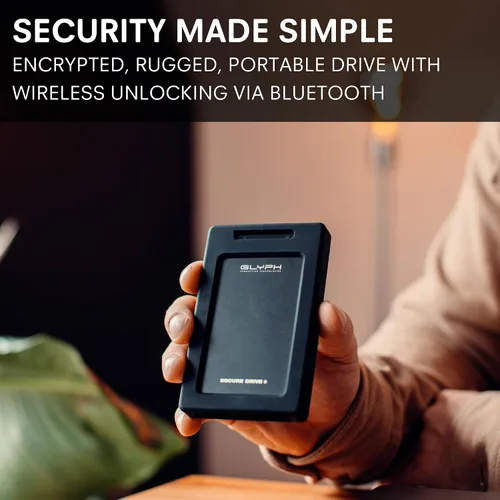 Vista 2 de Glyph SecureDrive+ Unidad cifrada con Bluetooth, 1 TB