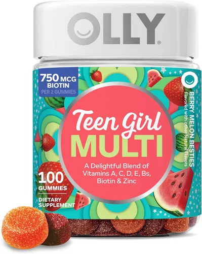 Vista 14 de OLLY - Gomita multivitamínica para adolescentes, apoyo para la piel saludable y el sistema inmunológico, 15 vitaminas esenciales, biotina, zinc