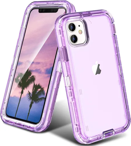 Vista 14 de ORIbox Funda compatible con iPhone 11, resistente a los golpes, anticaídas, transparente