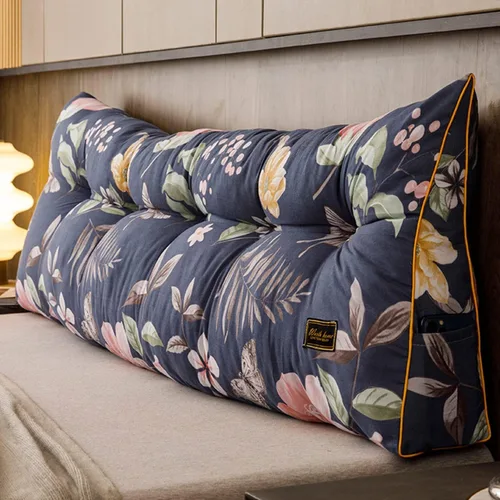 Vista 9 de Funda de almohada triangular grande para cabecero tamaño Queen, cojín para cabecero y respaldo, soporte de posicionamiento, almohada de descanso