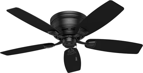 Vista 11 de Hunter Ventilador de techo, viento marino, exterior o interior, 48 pulgadas Negro