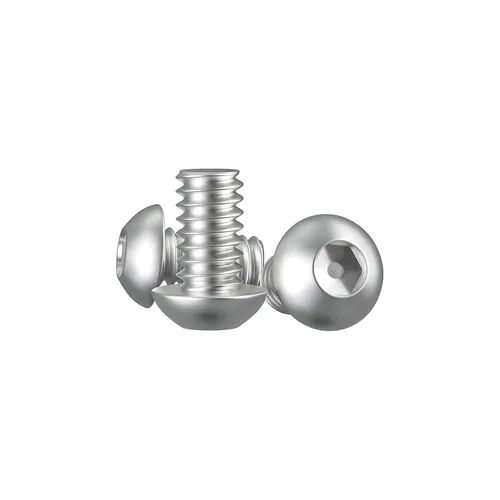 Vista 15 de Tornillo de 1/4-20 x 1, tornillos de cabeza de botón, acero inoxidable 304 (18-8), rosca completamente a máquina, unidad hexagonal Allen, paquete