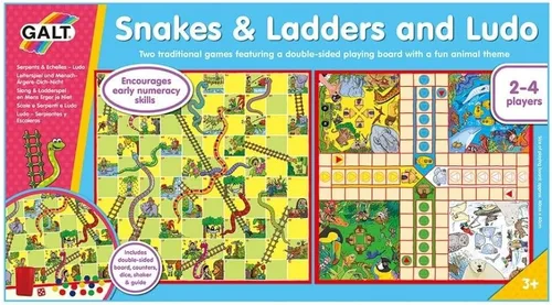 Vista 7 de Juego de mesa Ludo serpientes y escaleras.(versión en inglés)