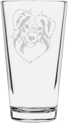 Vista 427 de Podenco Canario - Vaso de pinta de 16 onzas con temática de perro personalizado