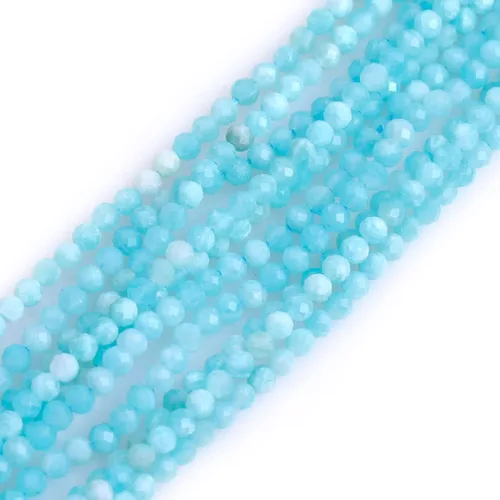 Vista 39 de GEM-Inside Cuentas espaciadoras redondas facetadas de gemas de lapislázuli azul natural semipreciosas de 2mm para hacer joyas 15