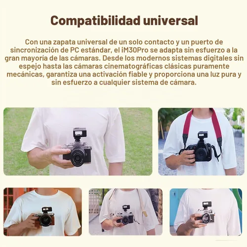 Vista 7 de GODOX iM30Pro iM30 Pro iFlash Cámara Flash para Canon Sony Nikon Fuji Panasonic Olympus Pentax y otras cámaras DSLR, cabezal inclinable, modo