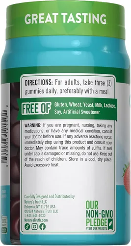 Vista 7 de Nature's Truth Multi Collagen Gummies Type I, II, III, V, X 60 Count