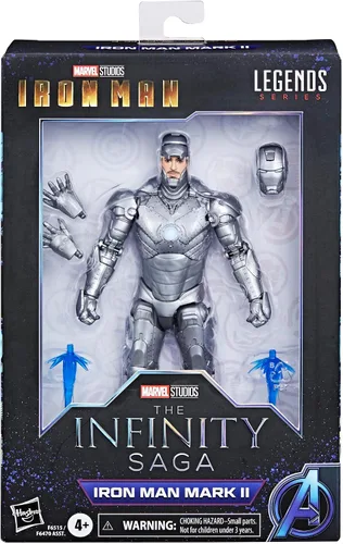 Vista 2 de Marvel Legends Series Iron Man Mark II, figuras de acción coleccionables de 6 pulgadas de Iron Man