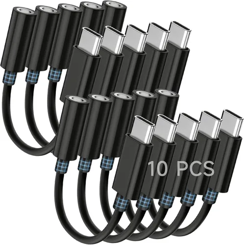 Vista 13 de Seulliya Adaptador USB C a conector de auriculares de 0.138 in para iPhone 15/16 Pro/Max, adaptador DAC de audio de alta resolución, convertidor