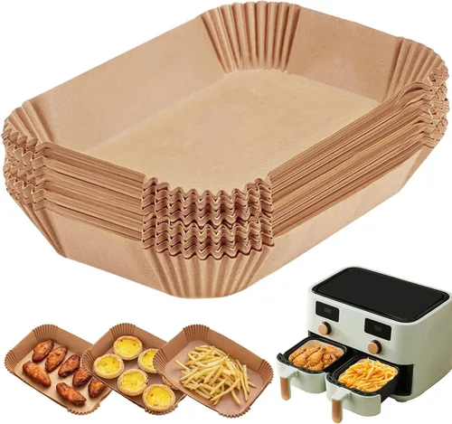 Vista 13 de Paquete de 100 forros de pan de 9 x 5 pulgadas, forros de papel pergamino Papel de hornear sin blanquear a prueba de grasa para pan, pasteles