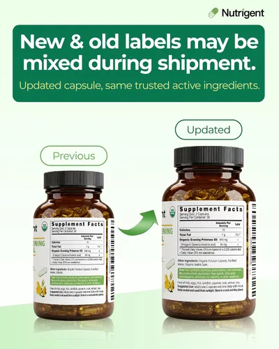 Vista 8 de Aceite de onagra orgánico USDA para mujeres con cápsulas de 10%