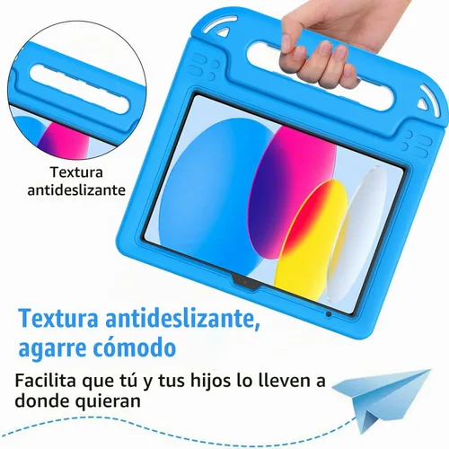 Vista 4 de BMOUO Funda para niños para iPad A16 de 11ª generación de 11 pulgadas 2025/iPad de 10ª generación de 10.9 pulgadas 2022 - con protector de pantalla