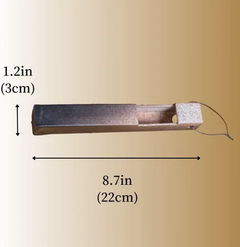 Vista 7 de Jarrón de pared de cerámica japonesa para un solo tallo, fabricado en Japón, diseño minimalista de Wabi-Sabi, acabado natural al horno, artículos