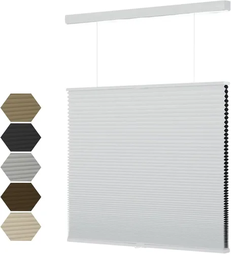 Vista 19 de MYshade Top Down Bottom Up (TDBU) - Persianas celulares sin cordones, persianas de panal de 1.5 pulgadas con filtro de luz para ventanas