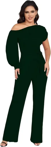 Vista 94 de DeftSharp Overol largo y elegante para mujer, sexy, para cóctel, fiesta, club, casual, para trabajo