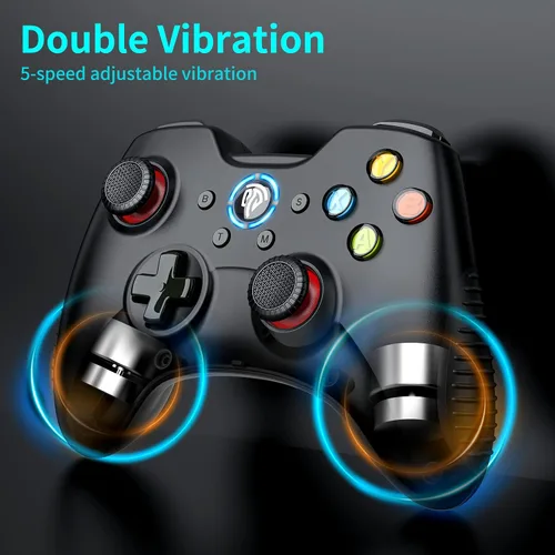 Vista 4 de EasySMX Controlador inalámbrico de Steam Deck, controlador de juego actualizado para Windows PCLaptop, Nvidia Shield, Nintendo Switch, Android