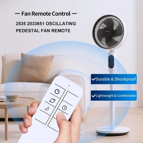 Vista 2 de Nuevo reemplazo de control remoto para ventilador de pedestal oscilante Lasko 2535 2033651