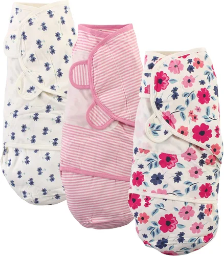 Vista 9 de Touched by Nature Envolturas unisex de algodón orgánico para bebé, pájaro, 0-3 meses