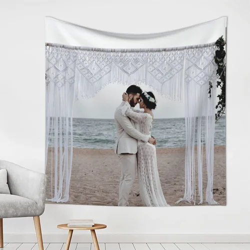 Vista 3 de Tapiz estético personalizado, divertido, para colgar en la pared, imágenes para subir imágenes, fondos personalizados, pancartas y letreros