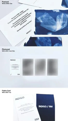 Vista 4 de BTS RM Indigo 1st Solo Album 2 Edición SET Out Box+Libro de Letras de 32p+Postal de 30p+1p PhotoCard+1p Foto Instantánea+1p Guía de Usuario+1p Guía