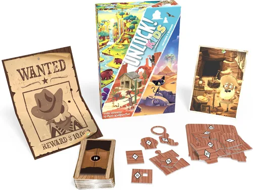 Vista 3 de Juego de cartas Kids: Stories from the Past - Juego de Escape Room para niños y adultos, juego de misterio cooperativo para la noche
