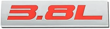 Vista 44 de 1.5L Negro/Cromo Aleación de Aluminio Auto Maletero Puerta Guardabarros Parachoques Insignia Calcomanía Emblema Cinta Adhesiva Pegatina