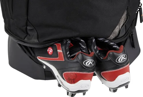 Vista 7 de Rawlings Bolso de equipo con ruedas de la COLECCIÓN ORO Béisbol/Sóftbol Múltiples estilos Negro