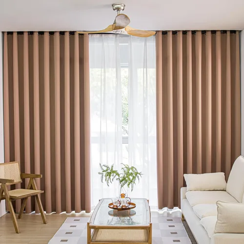 Vista 12 de Juego de 2 paneles de cortinas opacas, con ojales, aislamiento térmico, ahorro de energía y reducción de ruido, para dormitorio, sala de estar