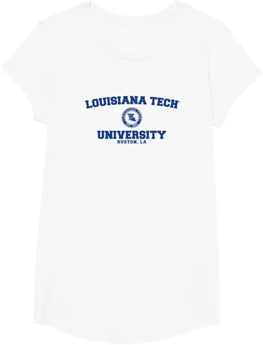 Vista 18 de Camiseta Louisiana Tech Bulldogs Circle Logo, Gris