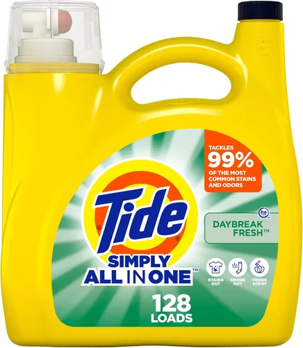 Vista 14 de Tide Simply All-In-One, detergente líquido para ropa sucia con aroma a flor de saúco, 89 cargas, 117 onzas líquidas
