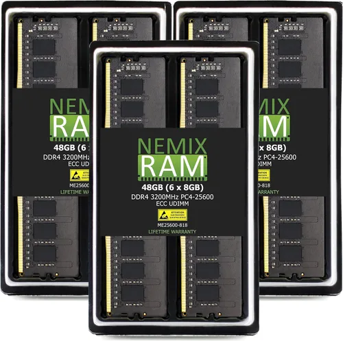 Vista 6 de NEMIX RAM 8 GB (1 x 8 GB) DDR4 3200 MHz PC4-25600 1Rx8 1.2V CL22 288-PIN ECC sin búfer UDIMM